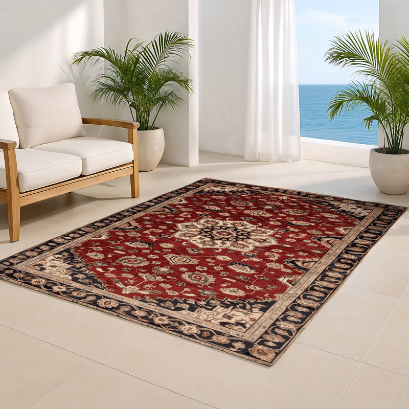Tapis turc intérieur et extérieur brun, Rectangulaire 3 pi x 5 pi