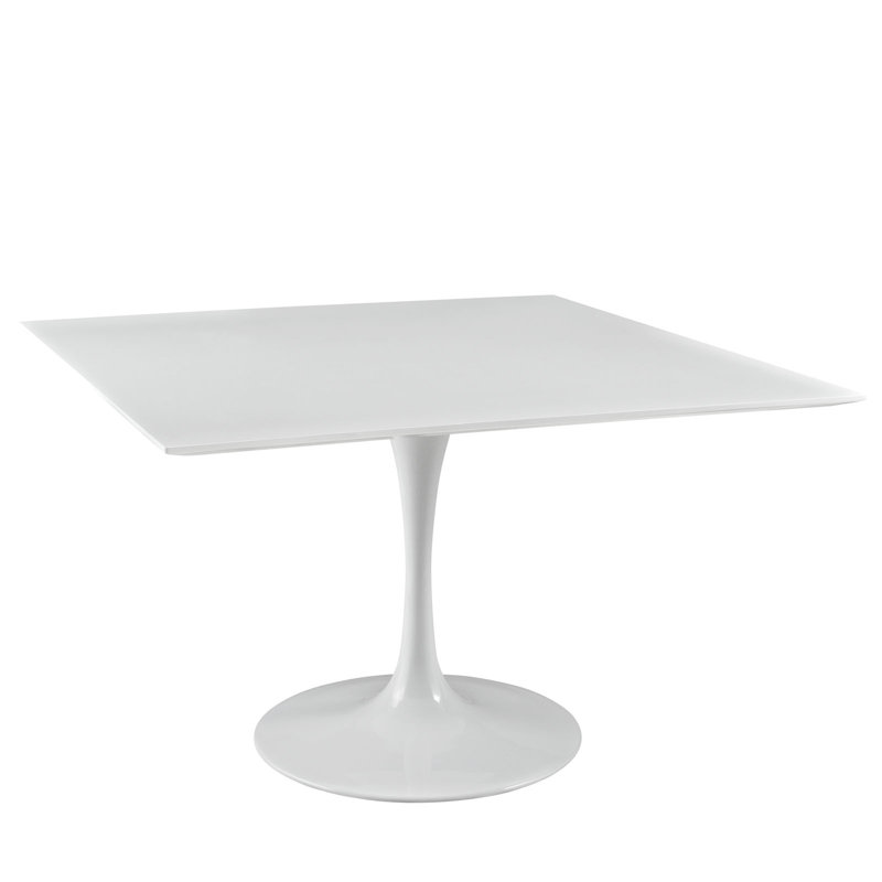Table de salle à manger carréeLippa, H 29,5 po x l 48 po x L 48 po, Blanc