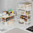Expandable And Stackable Cabinet Shelf Organizer - Adjustable Kitchen And Bathroom Storage Rack For Countertop, Pantry, Cupboard Organization