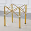 Structure de table pliante simple en acier inoxydable - multifonctionnelle et peu encombrante-980374174