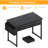 Small Desk With Fabric Drawers For Bedroom, 32 Inch Gaming Desk With 2 Drawers For Small Space, Study Writing Table PC Desks, Black