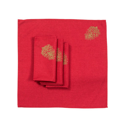 Kiefer Polyester Embroidered Square Napkin