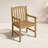 Narelle Teak Wood Premium All-Weather Wicker Outdoor Dining Armchair
