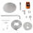 12-Inch Round Rain Shower System, High-Pressure Shower Head & Handle Set with Valve, All-Metal Trim-126439240