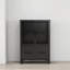 Armoire de rangement à 4 portes en fer, buffet / structure en métal - noir