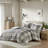 3PCS Full/Queen Plaid Duvet Cover Set