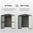 Outdoor Storage Shed 5.7X3 FT,Metal Outside Sheds&Outdoor Storage Galvanized Steel,Tool Shed With Lockable Double Door For Patio,Backyard,Garden,Lawn (5.7X3ft)-123794545-123794547