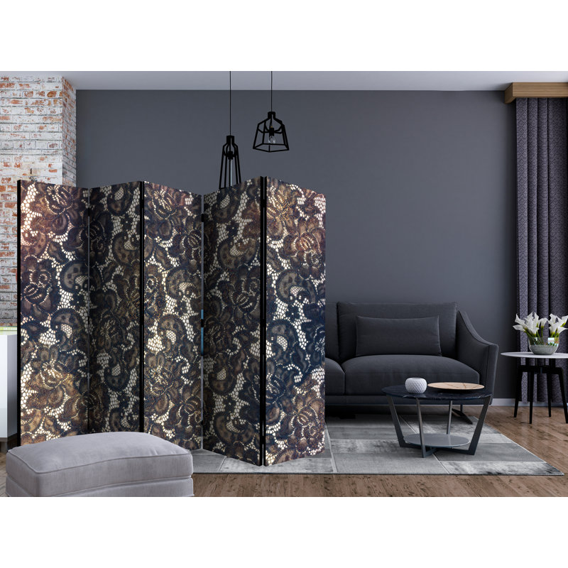 Geisler 172cm H Folding Room Divider, 5