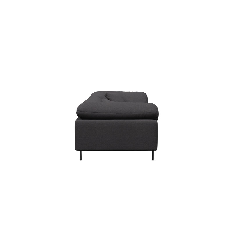Collar 3-Seater, Gray, Cotton Blend