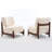 30"W Boucle Armless Upholstered Accent Chair With Solid Wood Leg-955627339