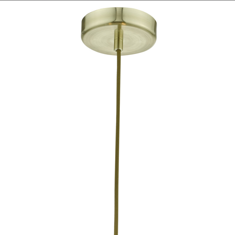 Dayanara 3 - Light Drum Pendant, Navy Blue/Gold