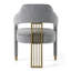 Chaise avec accoudoirs en polyester Kutsal