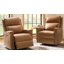 Medlin 31'W Transitional Faux Leather Dual Motor Swivel Rocker Recliner with USB Ports-1848657021