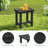  Outdoor All Weather Patio HDPE Side Table, Little Stool-1921709564