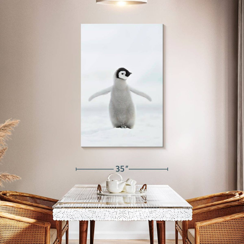 Brampt Lone Emperor Penguin, 48" H x 32" W