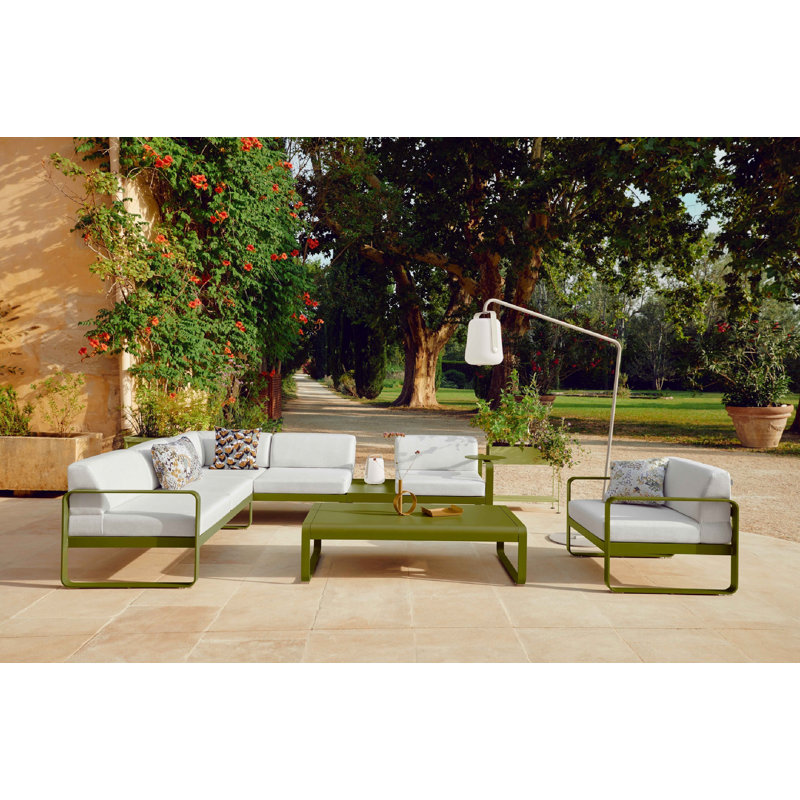 Housse et insert de coussin rectangulaire intérieur / extérieur en coton Sauvage, Gris argile