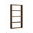 Laural Modern Wall Shelf in Walnut Finish, 17.0 x 31.5 x 3.5 inches | 100% Melamine Coated Particle Board, Thickness: 0.7 inches | Numerous Shelves for Stylish Storage | Perfect for Living Room, Office, or Bedroom Decor-111012063