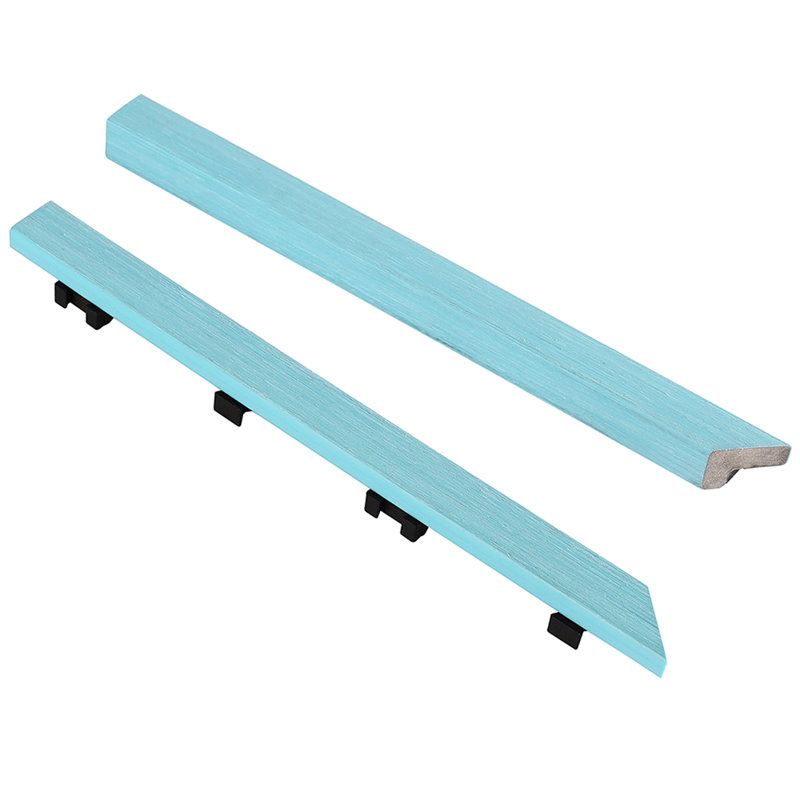 Garniture de terrasse en coin 12 po x 1 po, Bleu grec