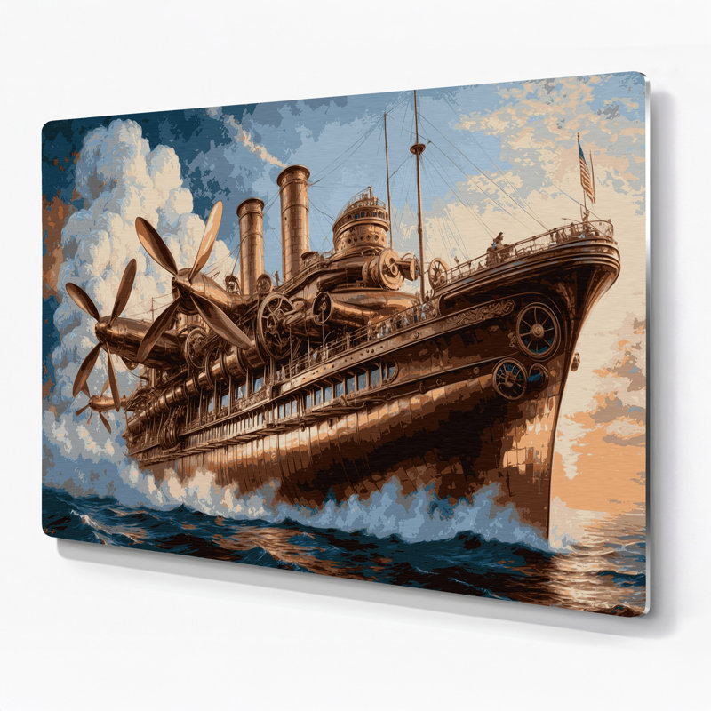 Art mural gris Sci Fi, H 288 po x l 432 po x P 0,05 po