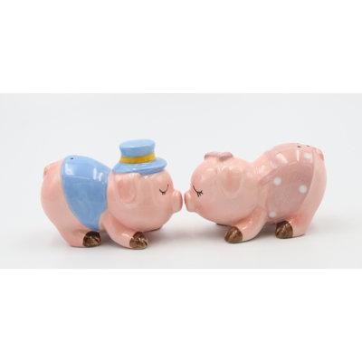 Cosmos Gifts Kissing Pigs Salt and Pepper Shaker Set