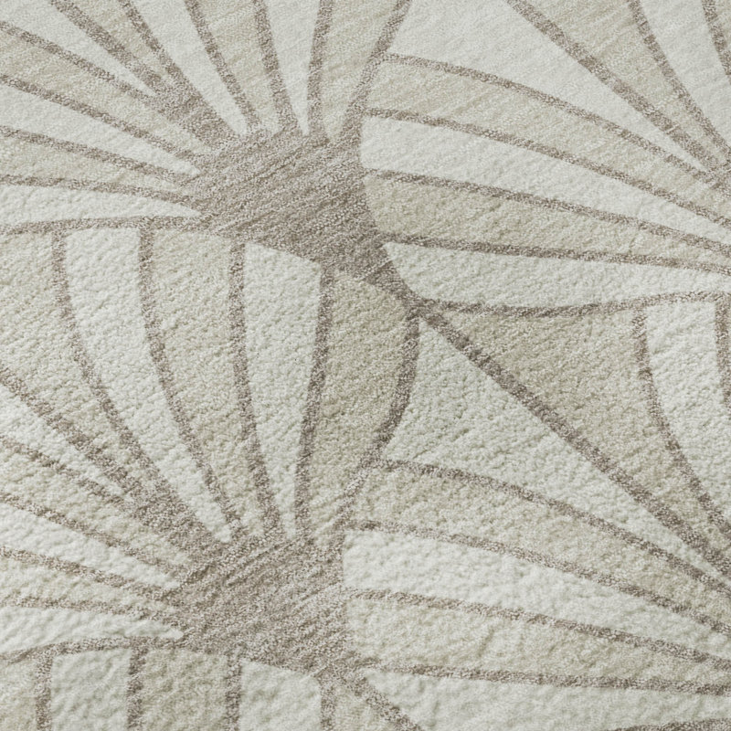 Premium Machine Washable Mayfield AMF2426 Striped Rug, Ivory, 9' x 12'