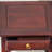 Solid Wood Table with Drawer and Lattice Storage