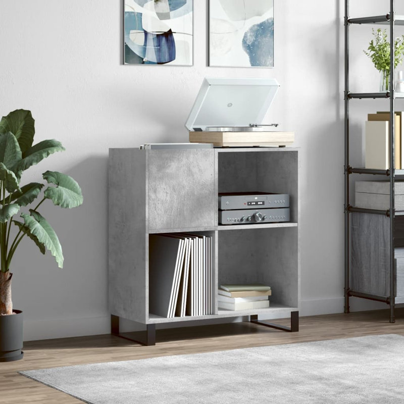 Mallaki 1 - Door Rectangle Accent Cabinet, Concrete Grey