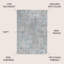 Tapis gris / turquoise Twinar-323631450