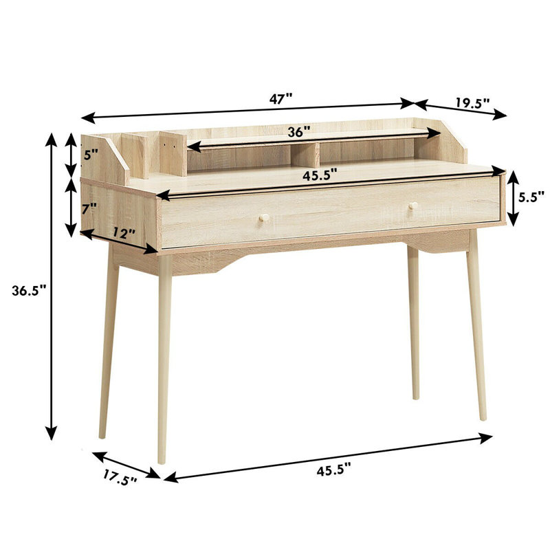 Bureau d'écriture avec tiroir