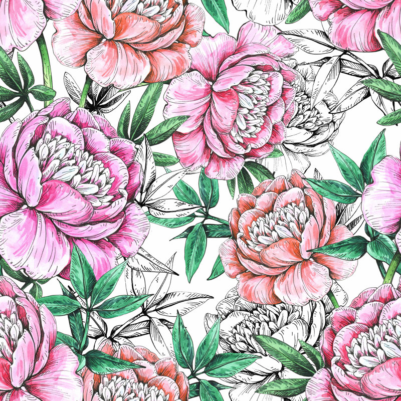 Vinyl Pink Large Wallpaper M1311, 100" W x 8.33" L