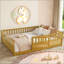 Lit double Montessori avec porte et barrière de haute sécurité-133631682-133631683
