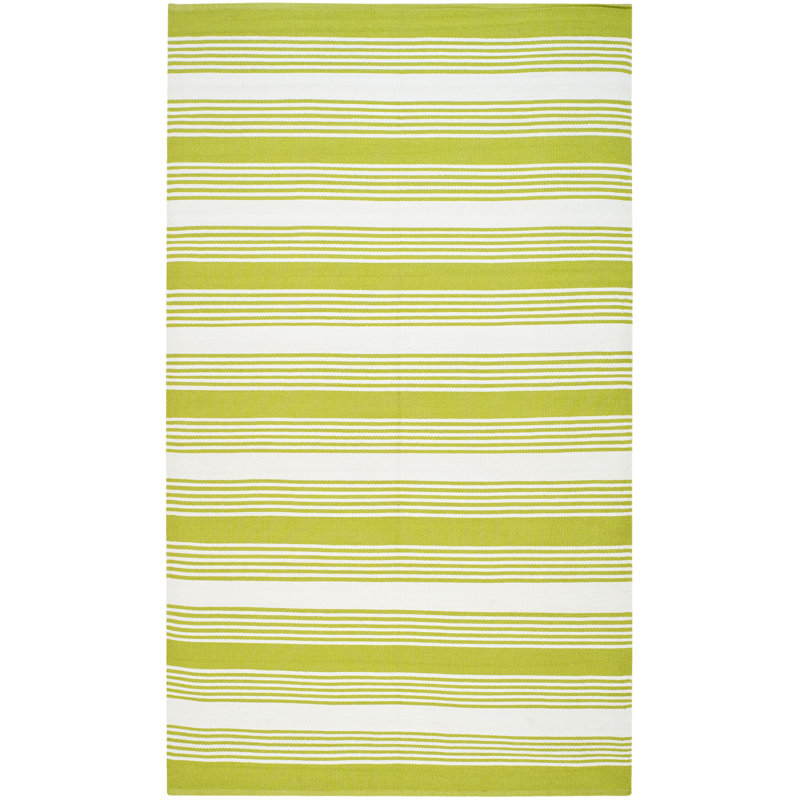 Devonte Rectangle 183 cm x 274 cm Striped Hand Woven Indoor / Outdoor Area Rug