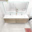 Ensemble de meuble-lavabo double mural 84 po Asaya-828114375