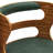 Swivel Upholstered Barstool With Wood Frame, Rubber Wood Legs-337059599