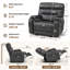 Fauteuil inclinable électrique de 27 po de largeur avec massage vibratoire et chaleur, appui-tête réglable-1460018152