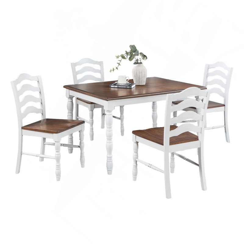 Dining Set 5-Piece, Wooden, Dining Room Furniture, 30" H x 48" W x 36" D