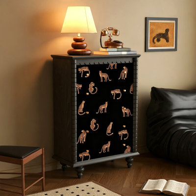 Commode de luxe à 5 tiroirs en bois massif pour plusieurs pièces