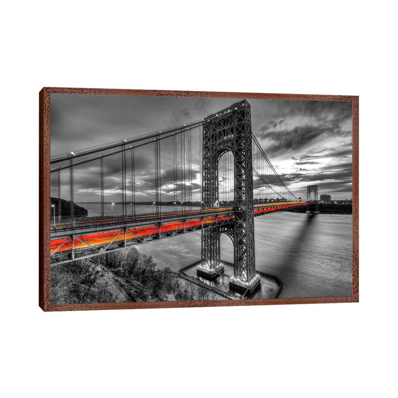 GW Streak by David Gardiner - Print on Canvas, 66.04 cm H x 45.72 cm W, Classic Brown Wood Framed Canvas