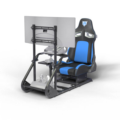 Poste de conduite amélioré et stable, compatible avec les simulateurs de conduite réglables Fanatec, PXN, Thrustmaster et Logitech, à l'exception des freins à main, des pédales et du moniteur