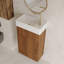 Meuble-lavabo compact en céramique flottant