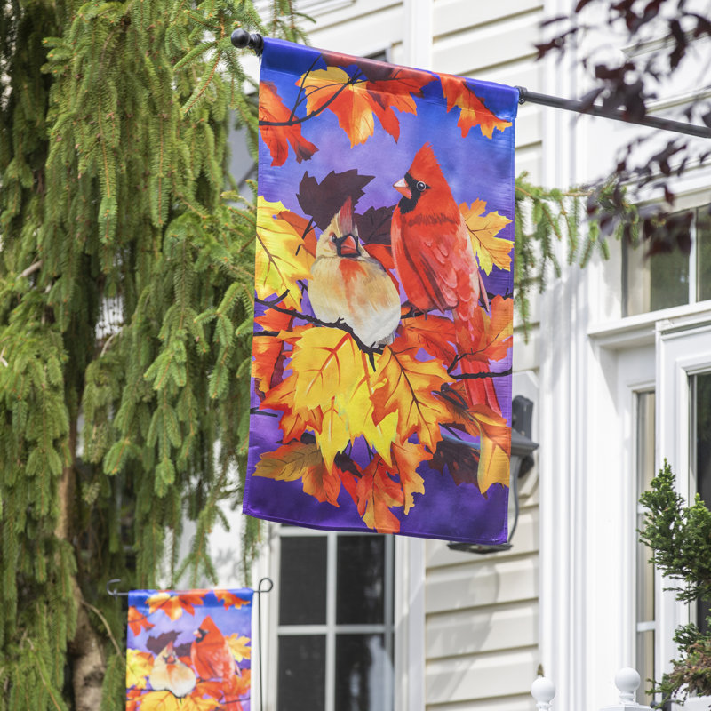 Drapeau de maison en polyester à 2 côtés Cardinal Friends