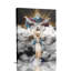 Spirituel «Divine Chiffres dans les nuages célestes (Sainte Trinité)», art mural tendu de la Sainte Trinité, cadre tendu pour studio confortable-963274416