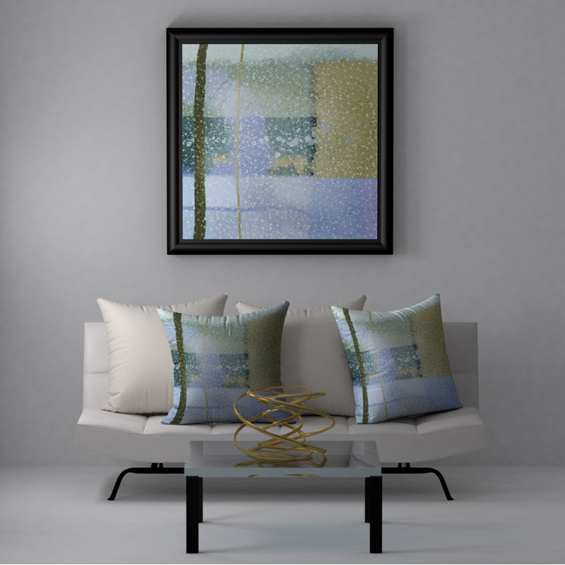 Abstract Reversible Throw Pillow, 20" x 20"
