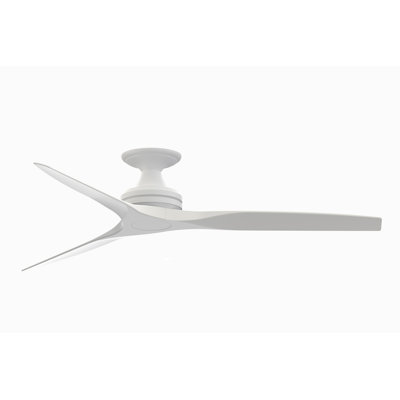 Spitfire 60 inch Flush Indoor/Outdoor Ceiling Fan - Matte White with Matte White blades