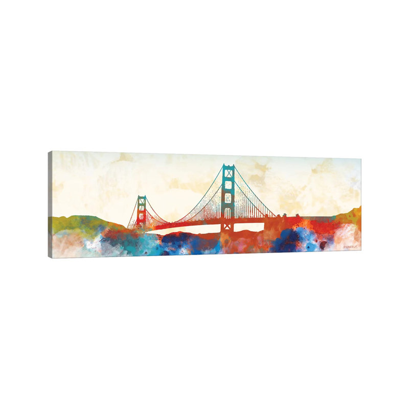 Golden Gate by Dan Meneely - Wrapped Canvas Panoramic Gallery-Wrapped Canvas Giclée, 182.88 cm H x 60.96 cm W