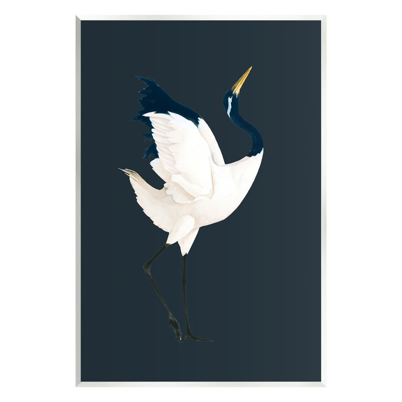 «Crane Bird Faceing Right» par Grace Popp, H 15 po x l 10 po