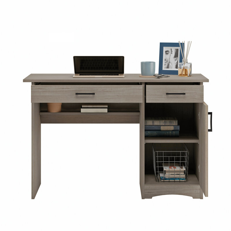 Computer Desk, Brown Finish