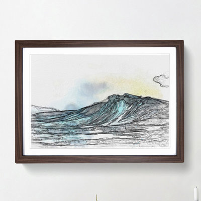Wave View in Abstract - Picture Frame Graphic Art Print