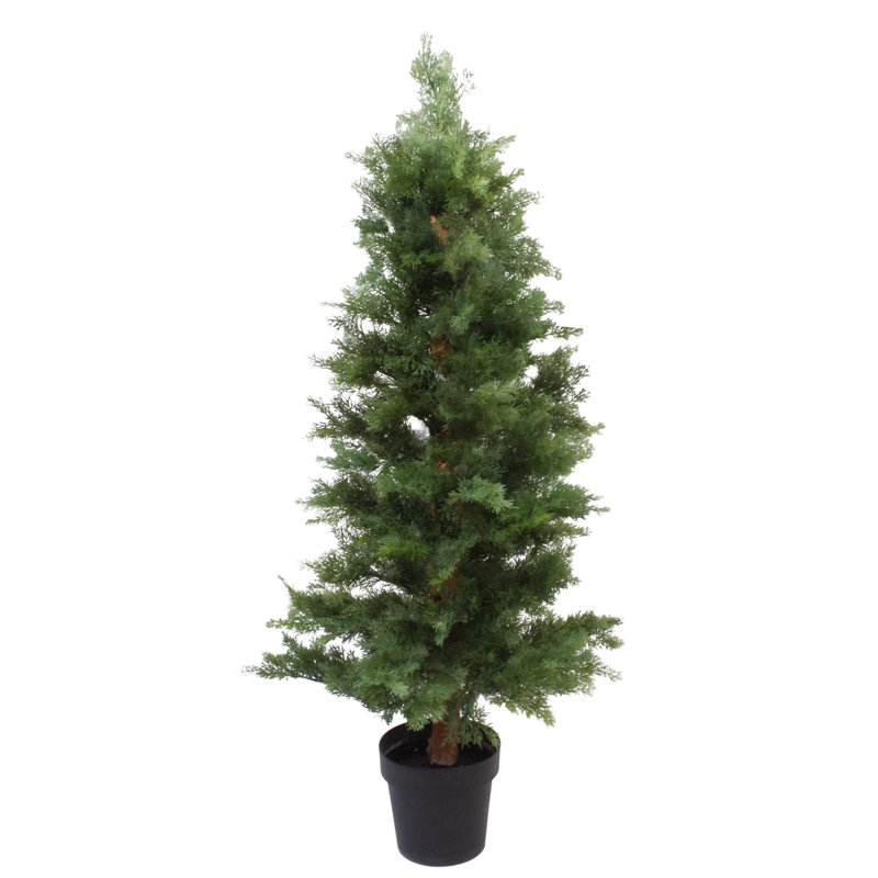 Anlin Faux Cypress Tree in Pot, 130 cm x 55 cm