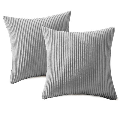 Soft Throw Pillow Cover 18"*18" 2 Pieces